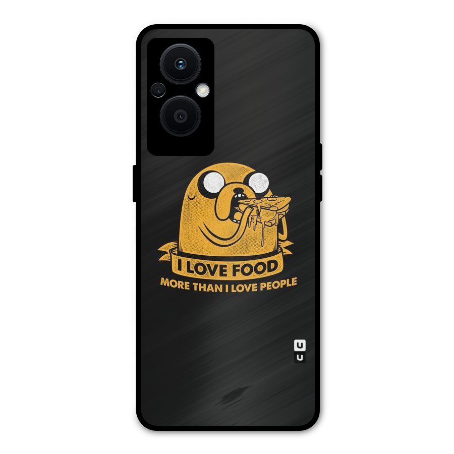 Love Food Metal Back Case for Oppo F21 Pro 5G