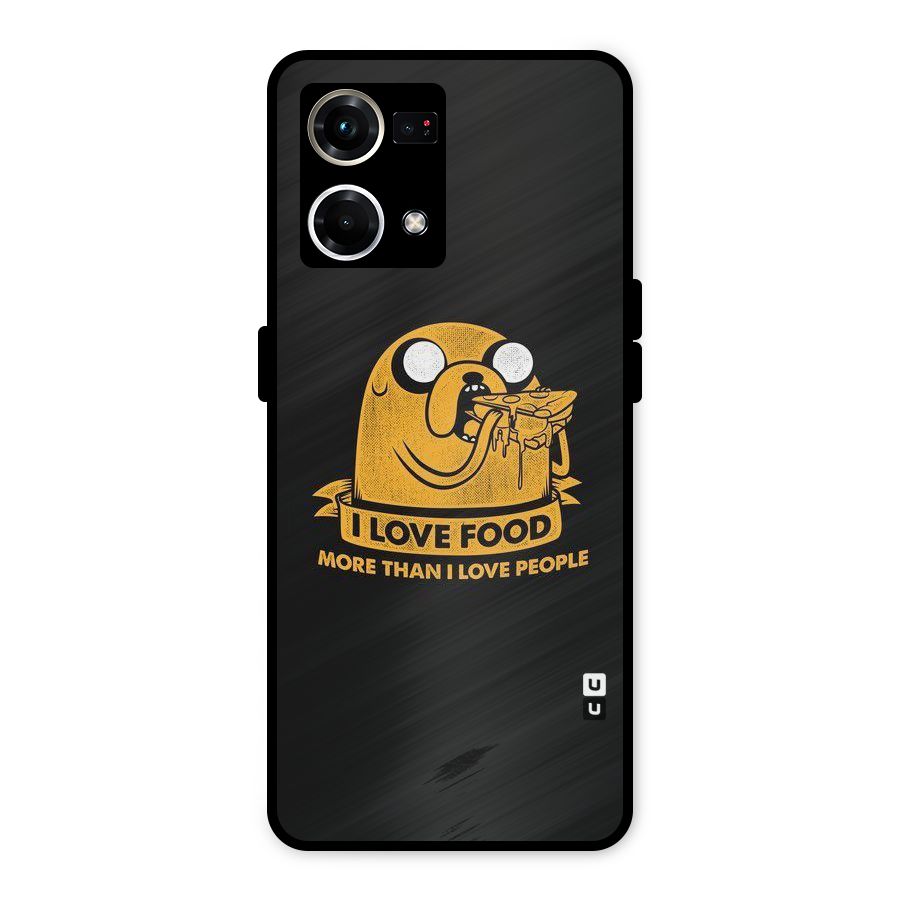 Love Food Metal Back Case for Oppo F21s Pro 4G