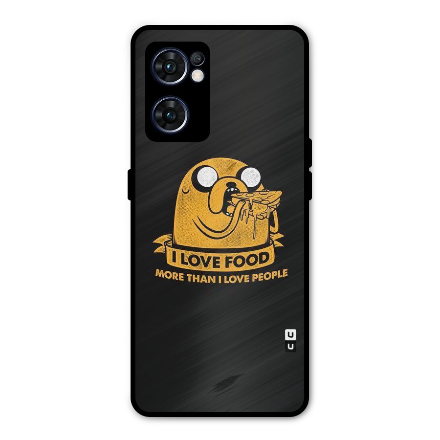 Love Food Metal Back Case for Oppo Reno7 5G