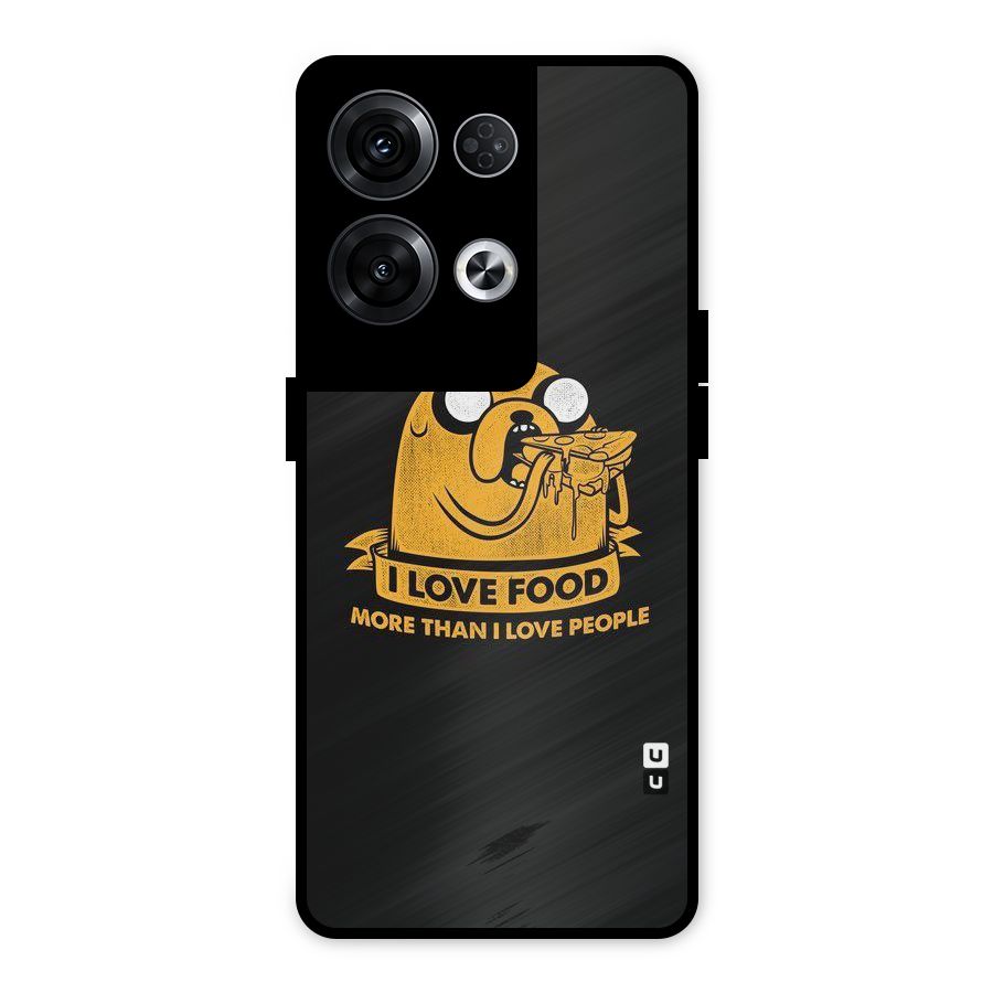 Love Food Metal Back Case for Oppo Reno8 Pro 5G