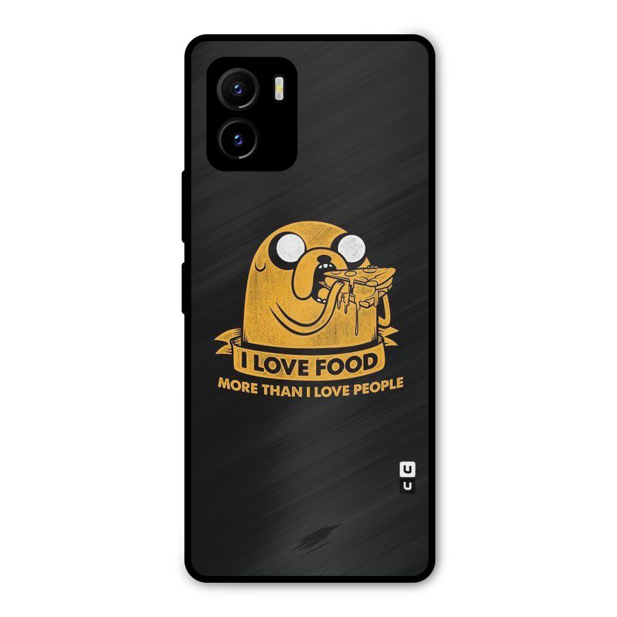 Love Food Metal Back Case for Vivo Y15s