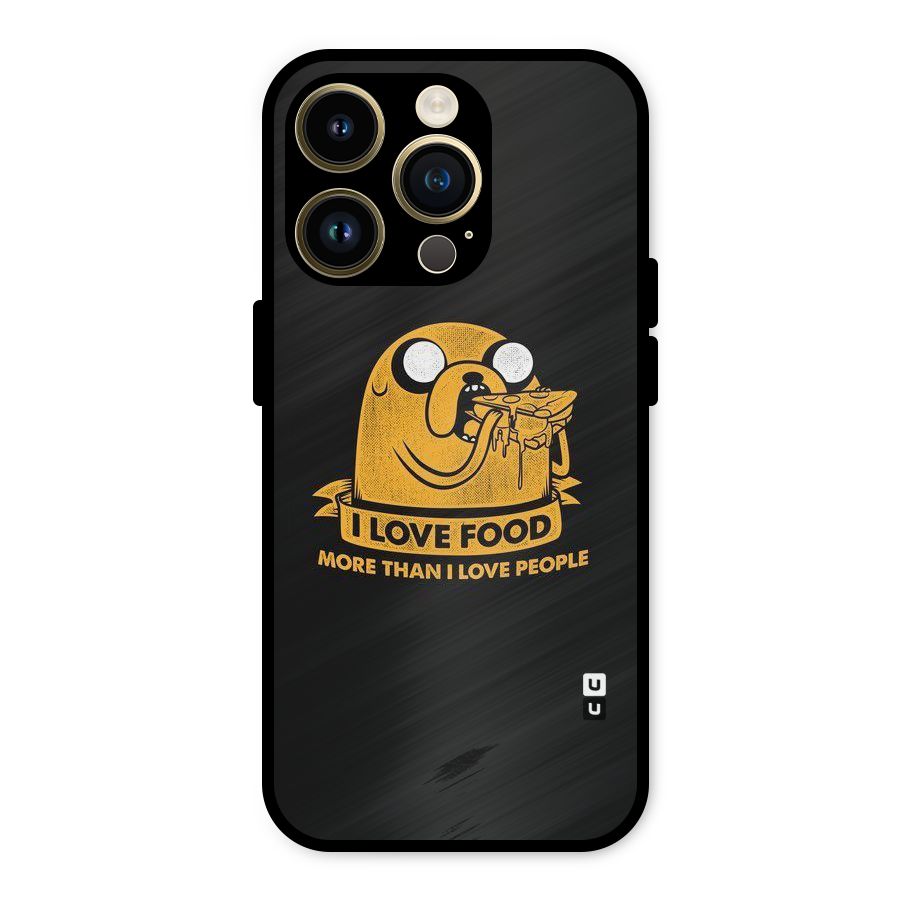 Love Food Metal Back Case for iPhone 14 Pro