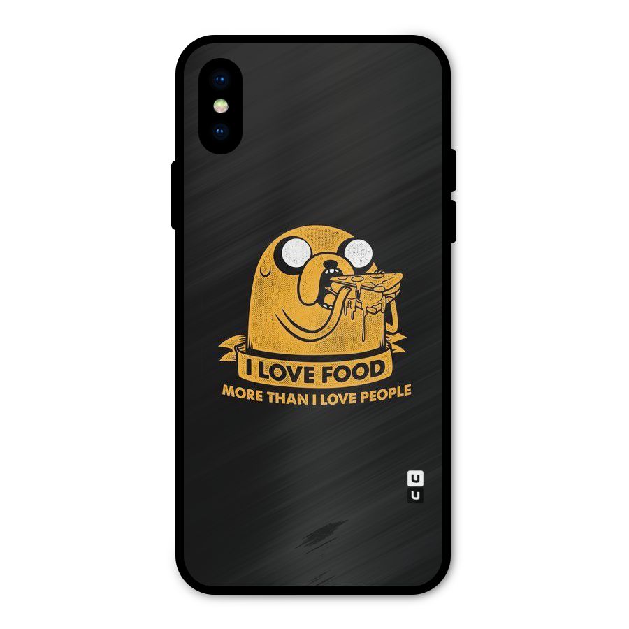 Love Food Metal Back Case for iPhone X