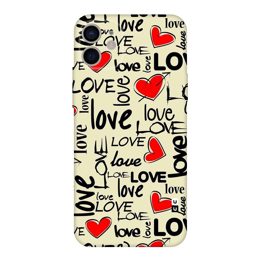 Love Hearts Pattern Original Polycarbonate Back Case for iPhone 11
