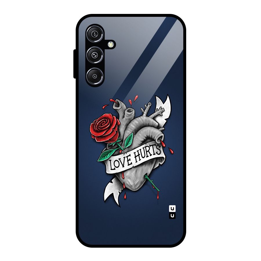 Love Hurts Glass Back Case for Galaxy M34 5G