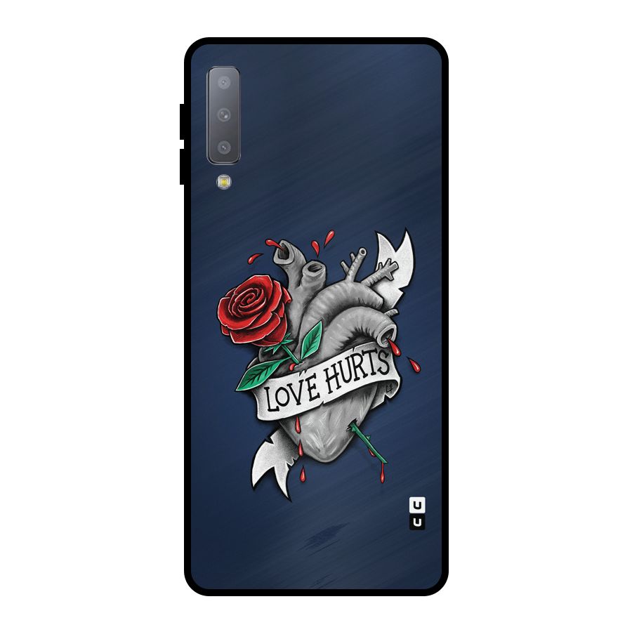 Love Hurts Metal Back Case for Galaxy A7 (2018)