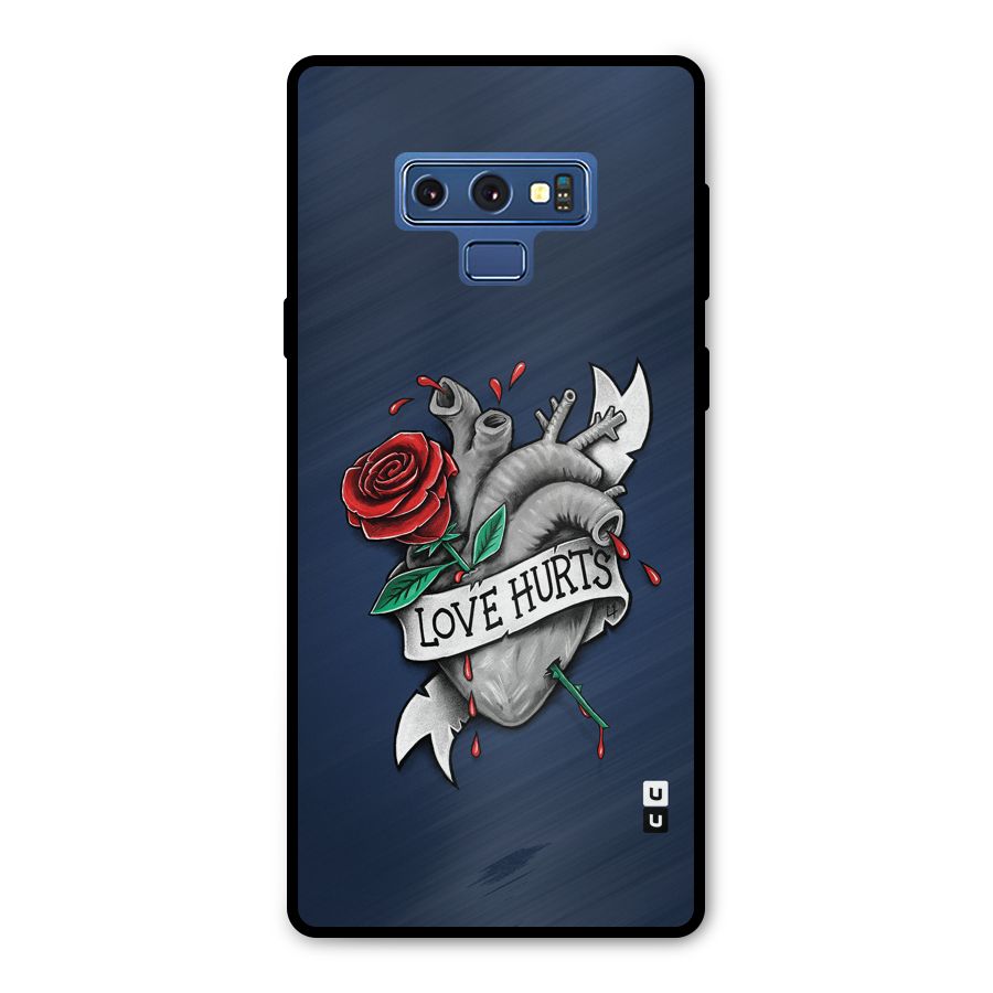 Love Hurts Metal Back Case for Galaxy Note 9