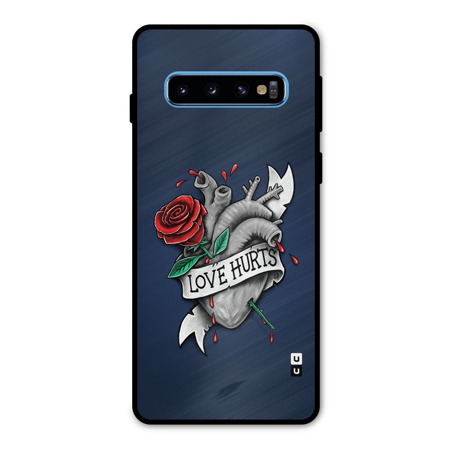 Love Hurts Metal Back Case for Galaxy S10
