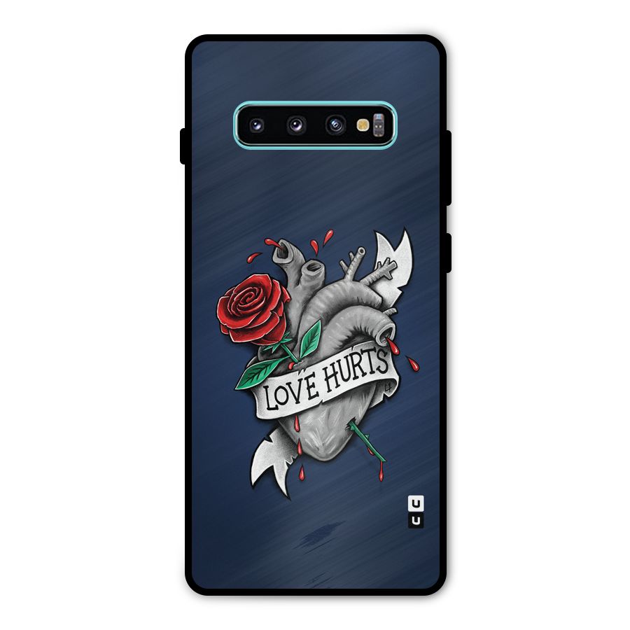 Love Hurts Metal Back Case for Galaxy S10 Plus