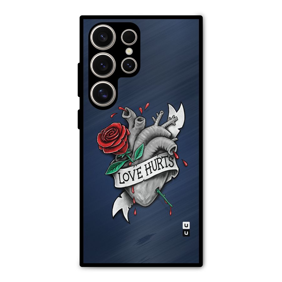 Love Hurts Metal Back Case for Galaxy S24 Ultra