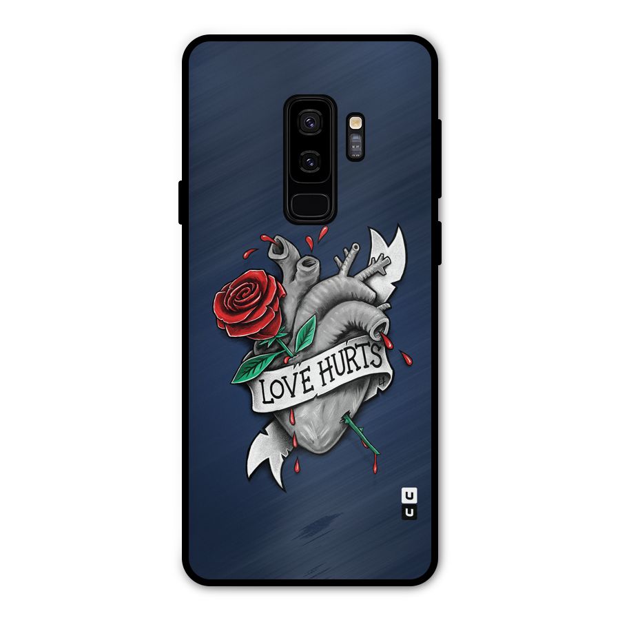 Love Hurts Metal Back Case for Galaxy S9 Plus