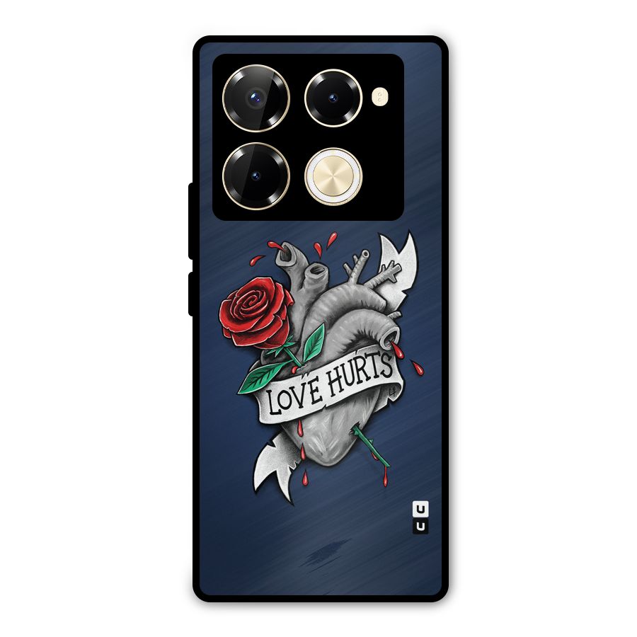 Love Hurts Metal Back Case for Infinix Note 40 Pro Plus