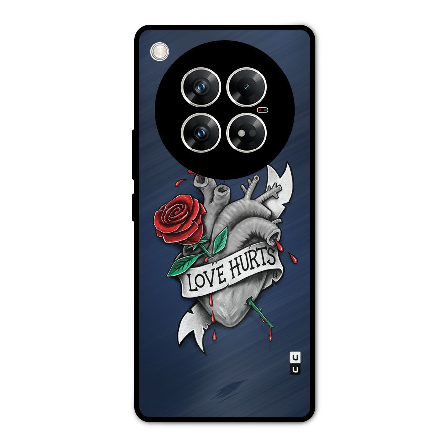 Love Hurts Metal Back Case for Infinix Zero 40 5G