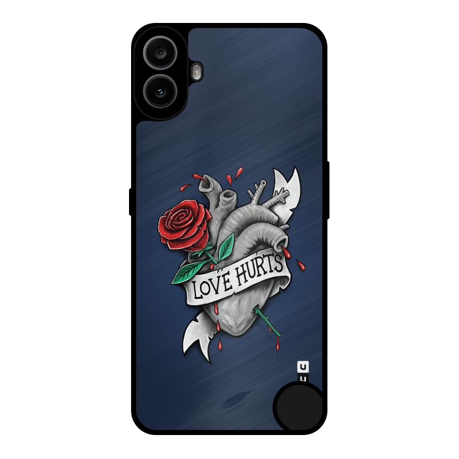 Love Hurts Metal Back Case for Nothing CMF Phone 1