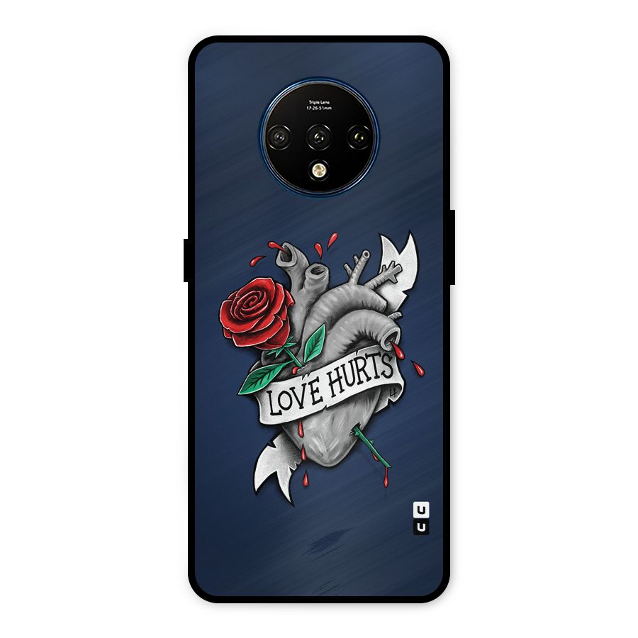 Love Hurts Metal Back Case for OnePlus 7T