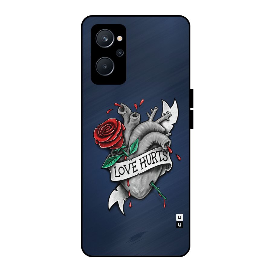 Love Hurts Metal Back Case for Realme 9i 5G