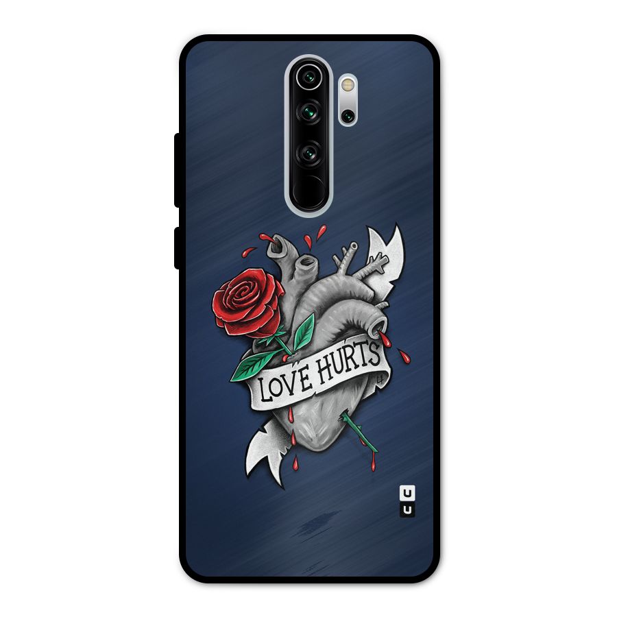 Love Hurts Metal Back Case for Redmi Note 8 Pro