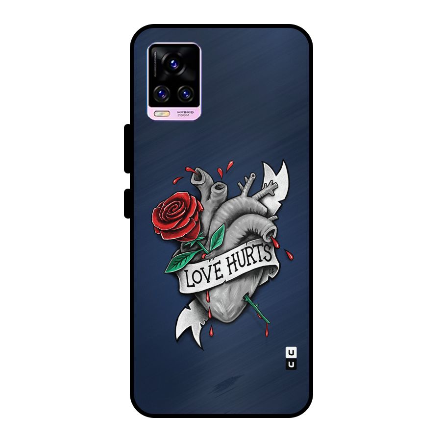 Love Hurts Metal Back Case for Vivo V20 Pro