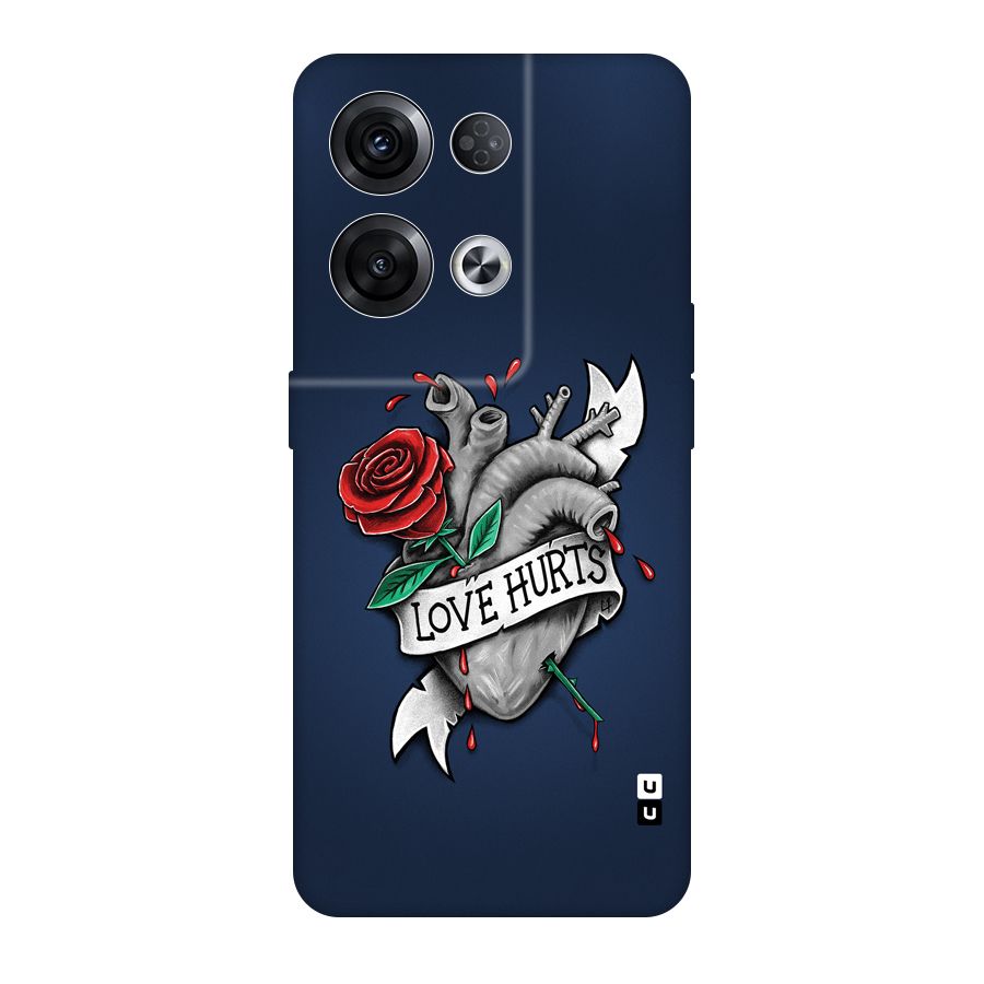 Love Hurts Original Polycarbonate Back Case for Oppo Reno8 Pro 5G