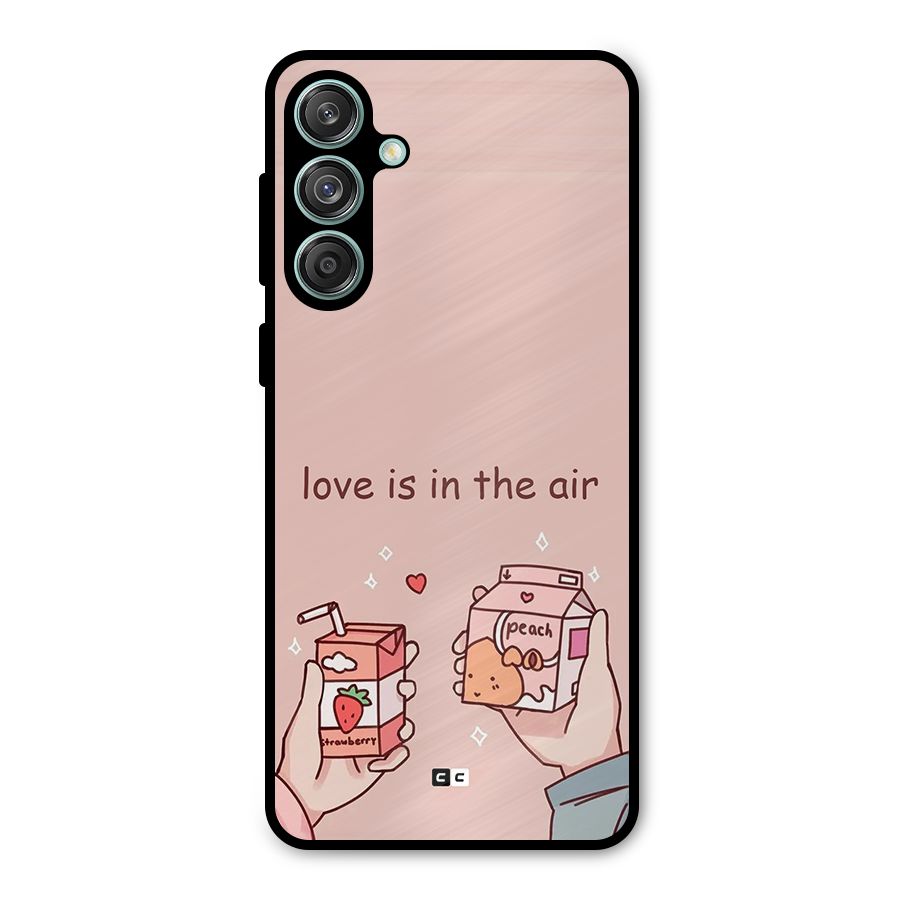 Love In Air Metal Back Case for Galaxy M55 5G