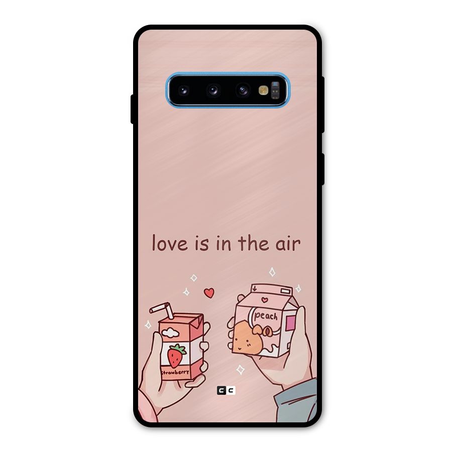 Love In Air Metal Back Case for Galaxy S10
