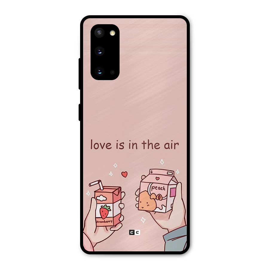 Love In Air Metal Back Case for Galaxy S20