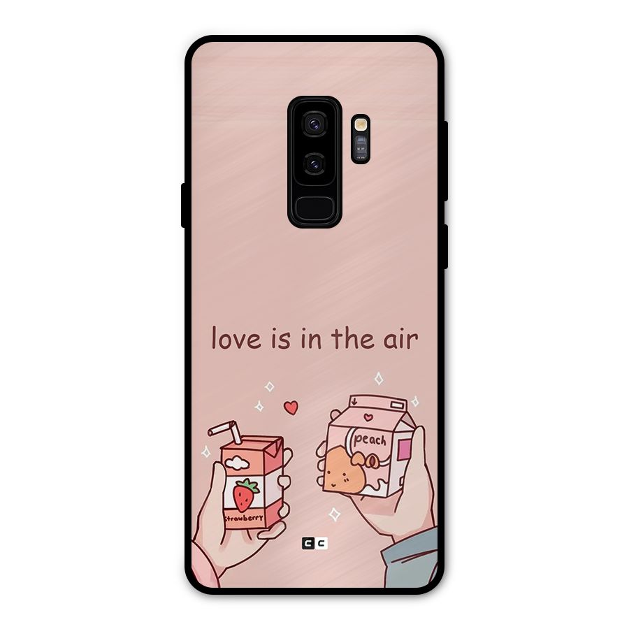 Love In Air Metal Back Case for Galaxy S9 Plus