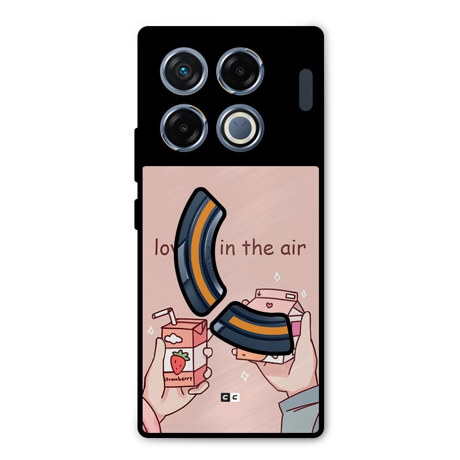 Love In Air Metal Back Case for Infinix GT 20 Pro