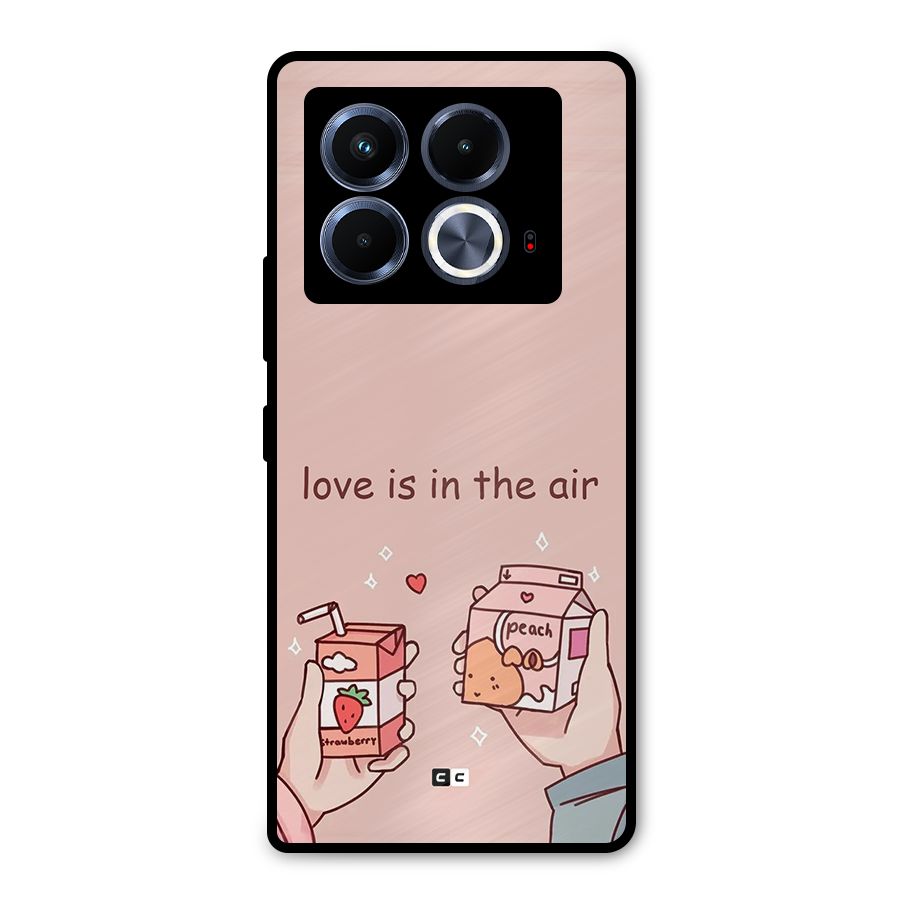 Love In Air Metal Back Case for Infinix Note 40 5G