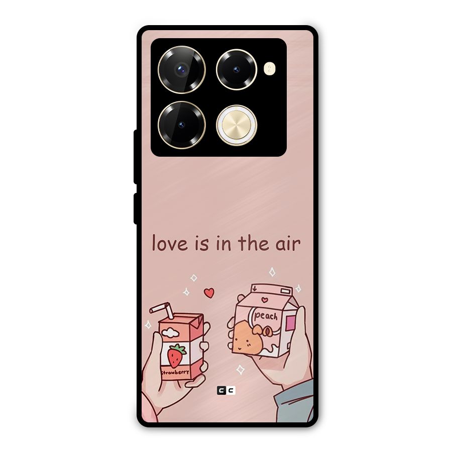 Love In Air Metal Back Case for Infinix Note 40 Pro Plus