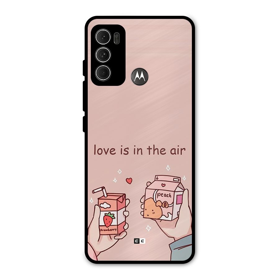 Love In Air Metal Back Case for Moto G60