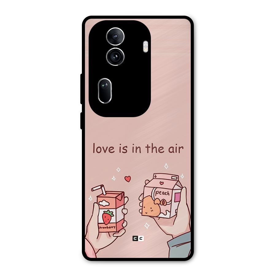 Love In Air Metal Back Case for Oppo Reno11 Pro 5G