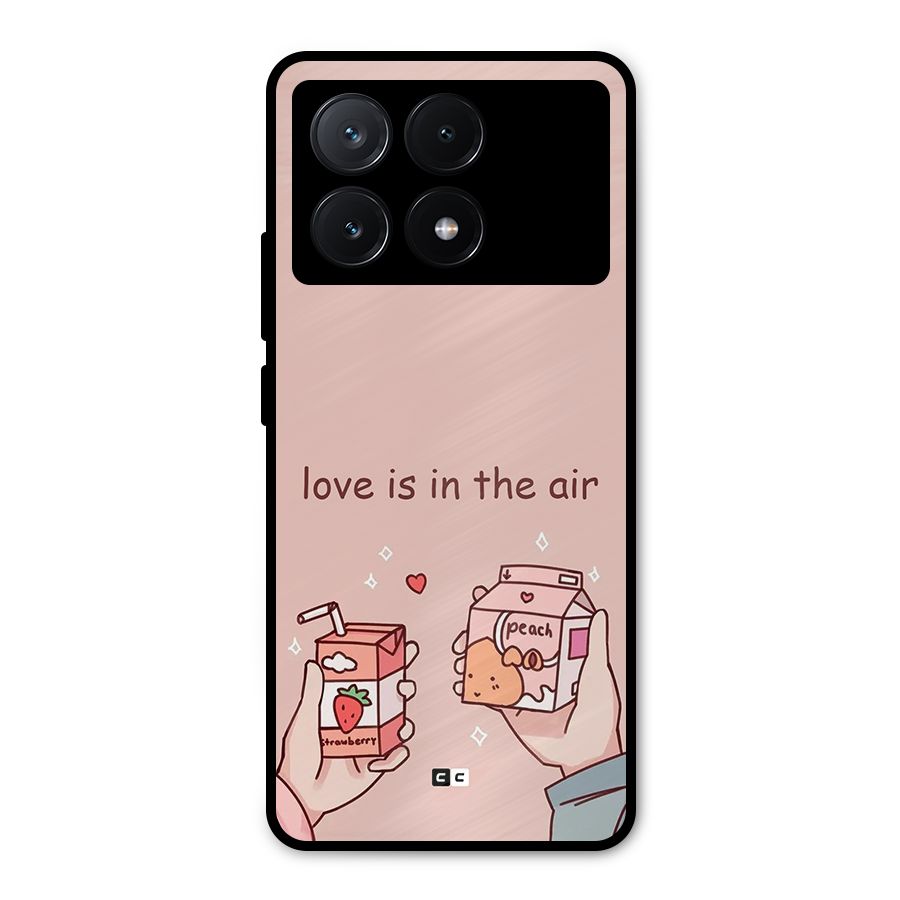 Love In Air Metal Back Case for Poco X6 Pro