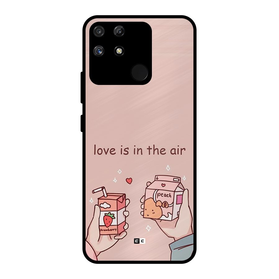 Love In Air Metal Back Case for Realme Narzo 50A