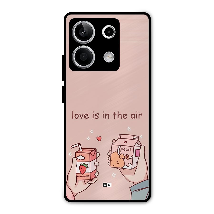 Love In Air Metal Back Case for Redmi Note 13 5G
