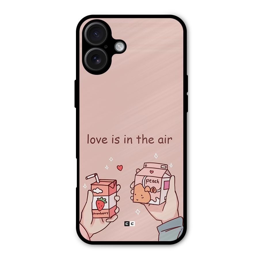 Love In Air Metal Back Case for iPhone 16 Plus