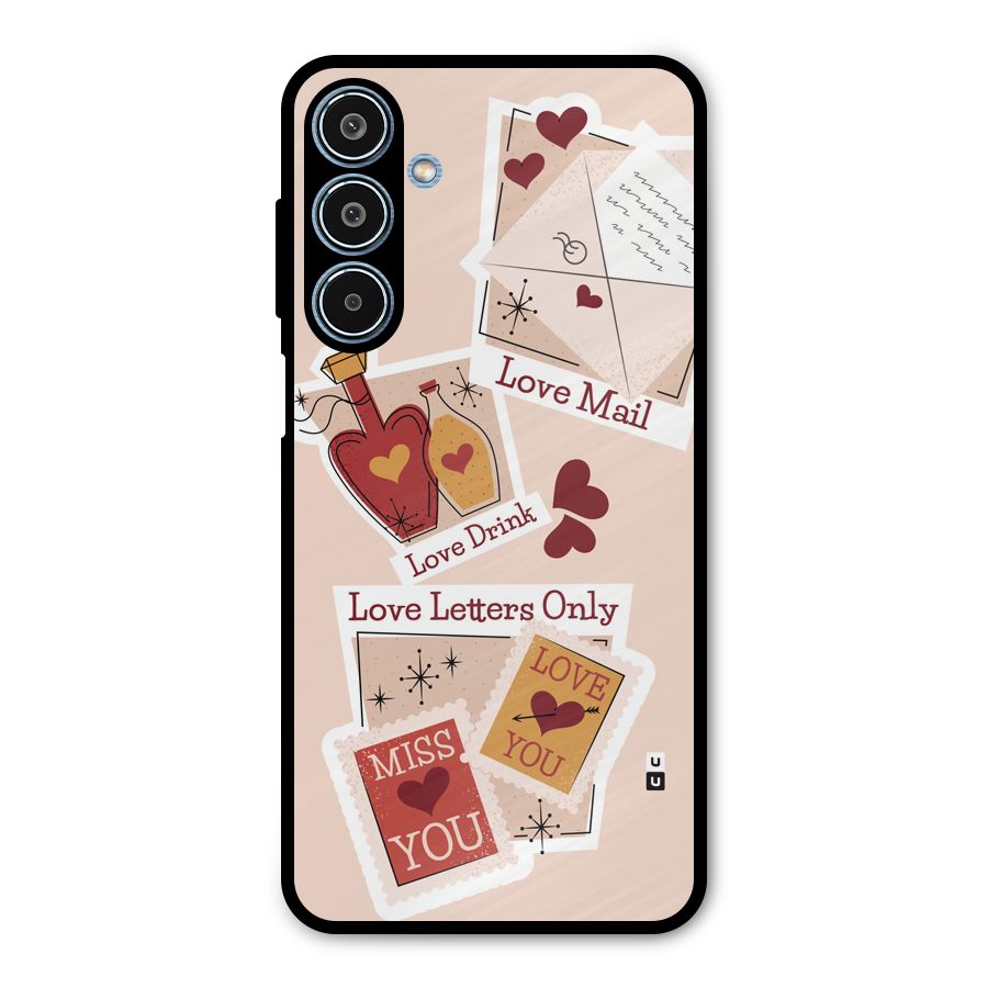 Love Language Metal Back Case for Galaxy M35