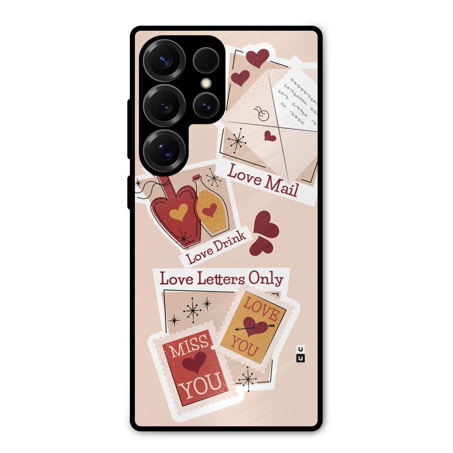 Love Language Metal Back Case for Galaxy S25 Ultra