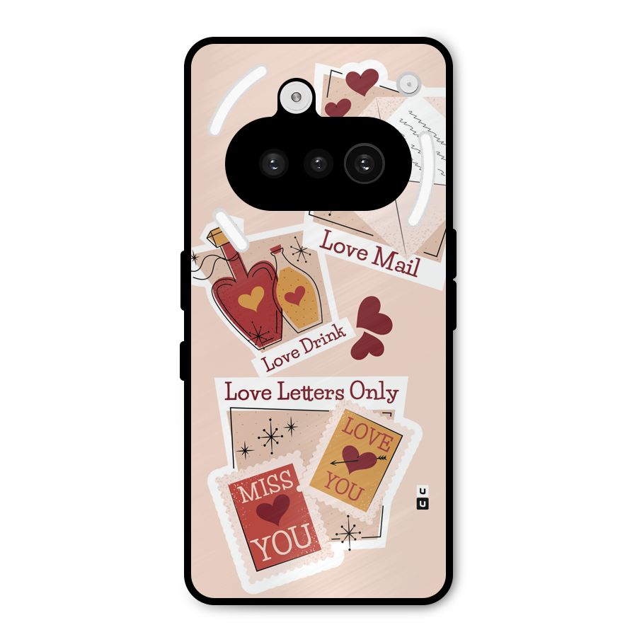Love Language Metal Back Case for Nothing Phone 3a