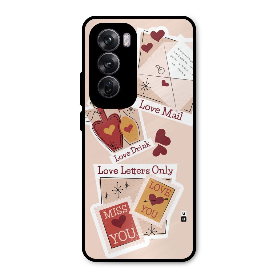 Love Language Metal Back Case for Oppo Reno12 Pro
