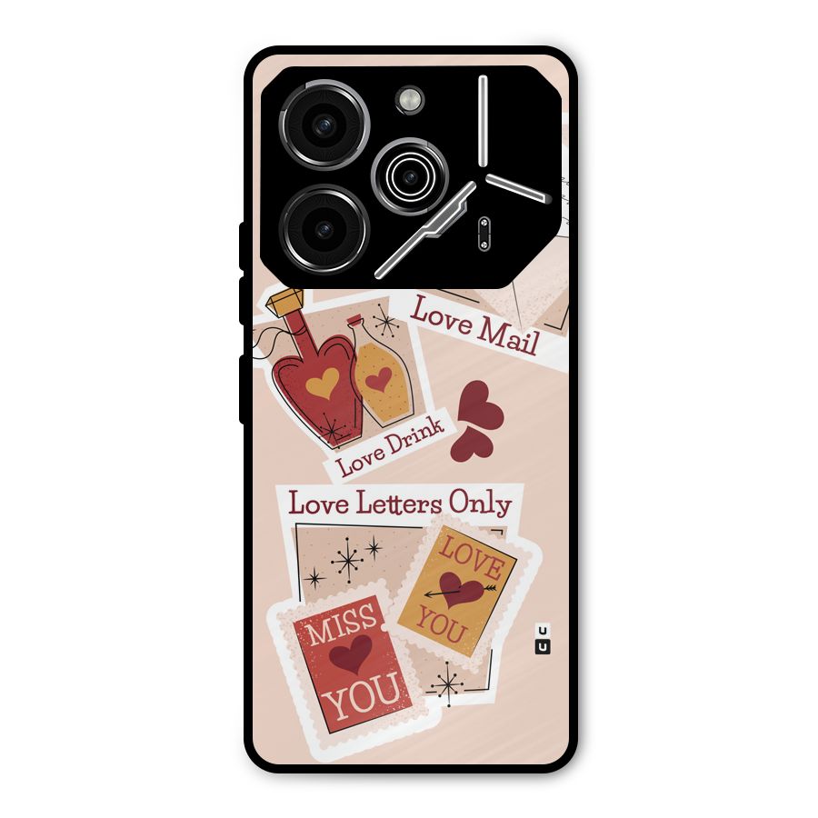 Love Language Metal Back Case for Tecno Pova 6 Pro