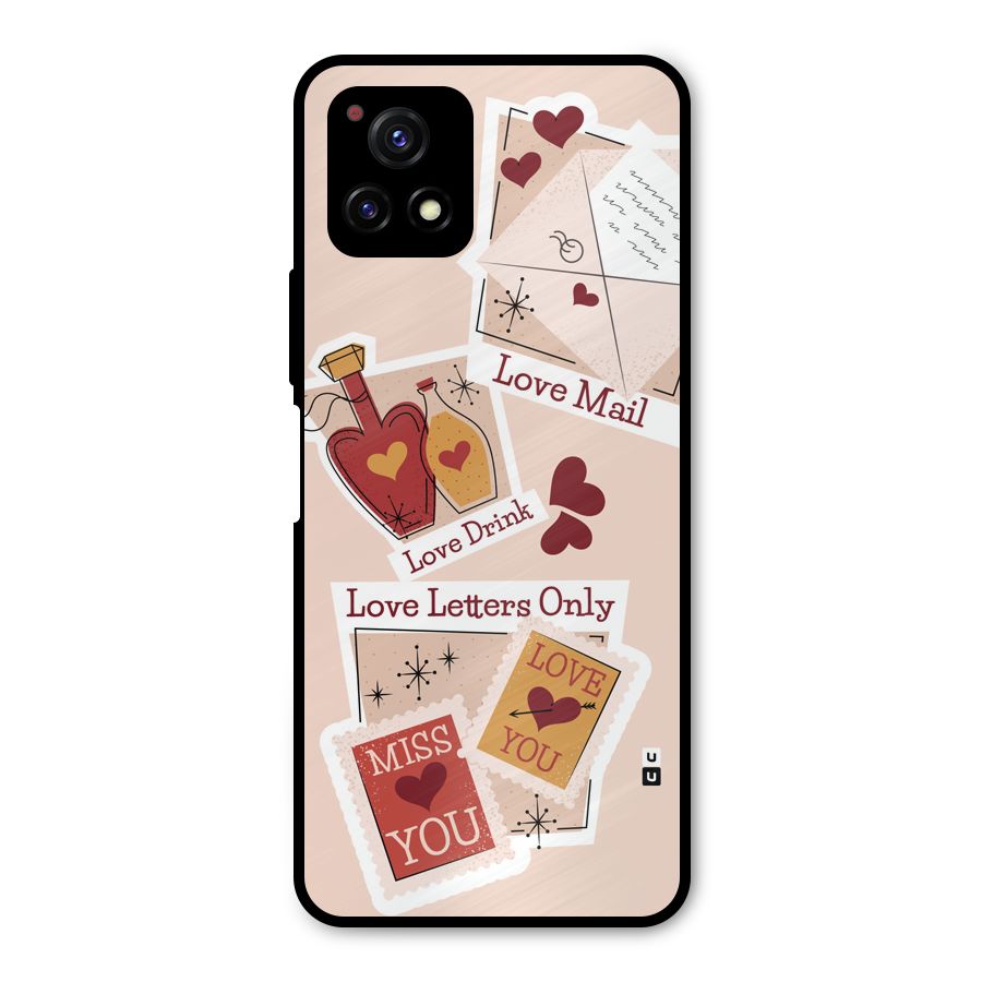 Love Language Metal Back Case for Vivo Y72 5G