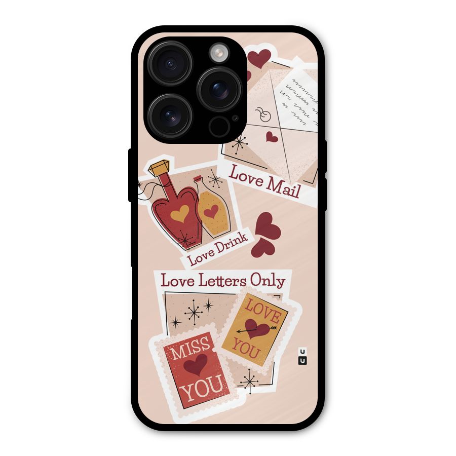 Love Language Metal Back Case for iPhone 16 Pro