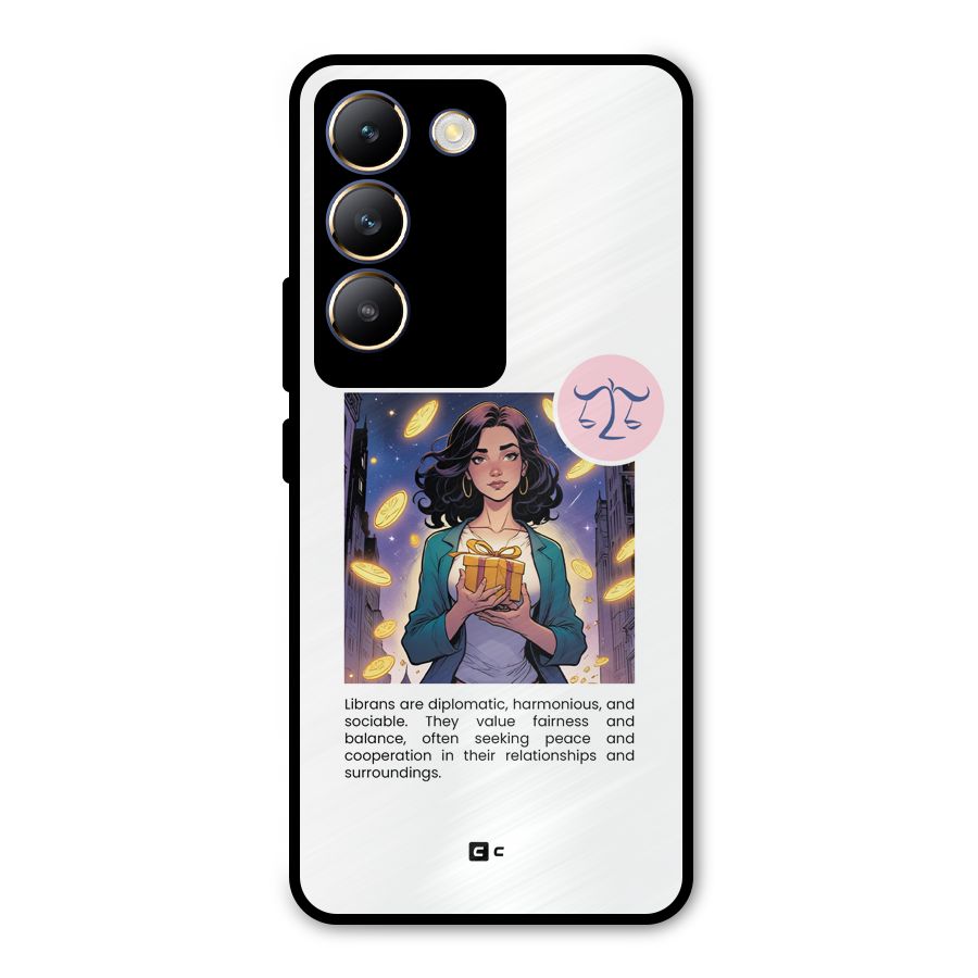 Love Libra Metal Back Case for Vivo T3 5G