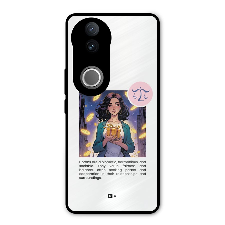 Love Libra Metal Back Case for Vivo V50e