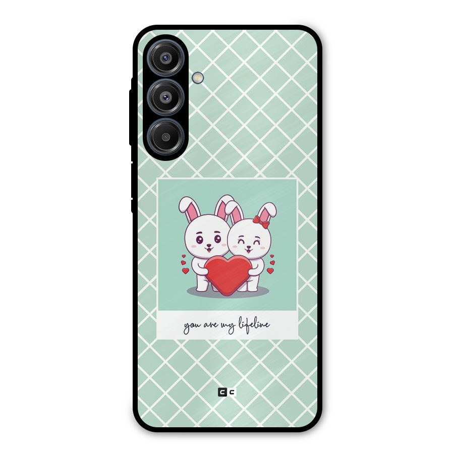 Love Lifeline Metal Back Case for Galaxy A16 5G