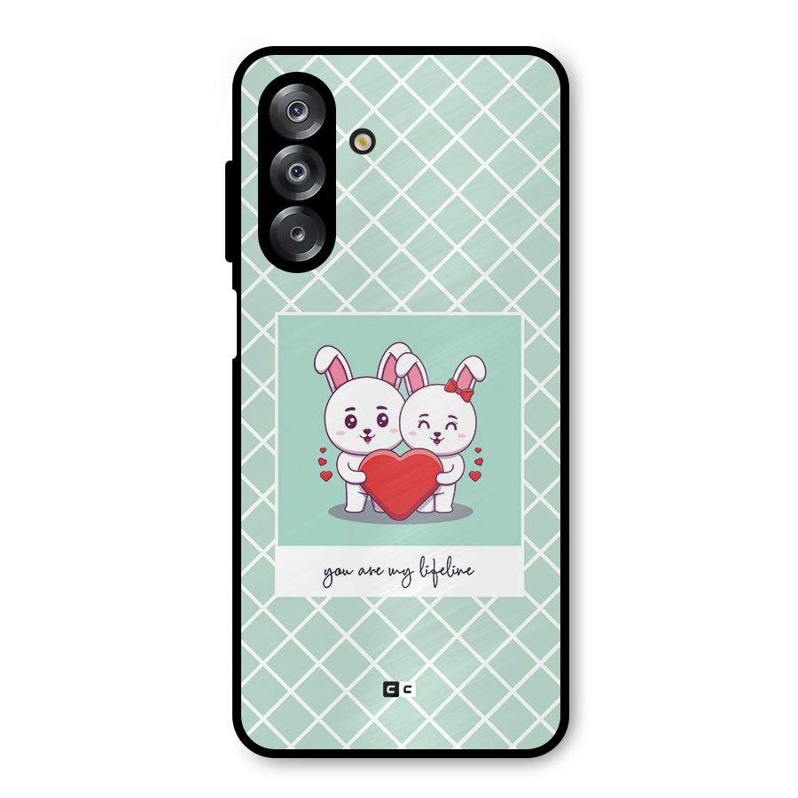 Love Lifeline Metal Back Case for Galaxy A26