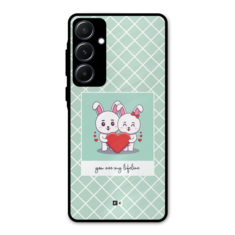 Love Lifeline Metal Back Case for Galaxy A55