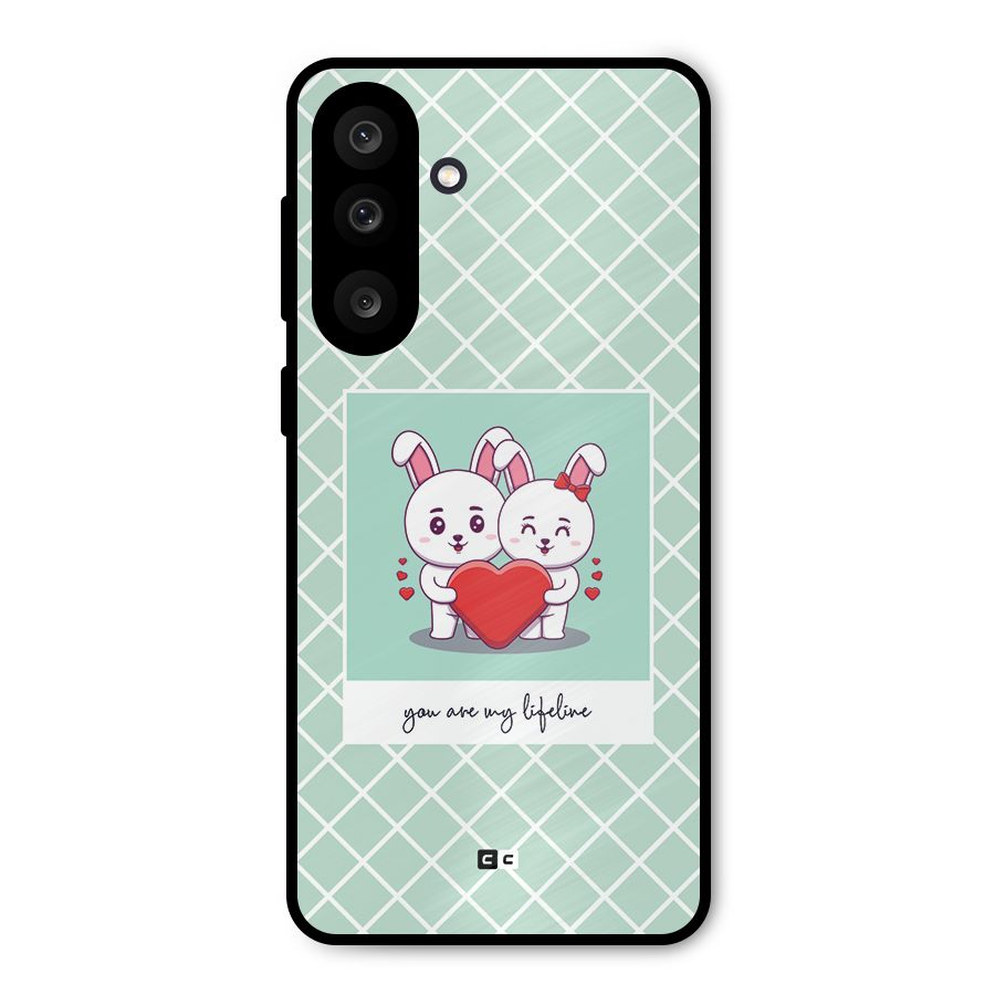 Love Lifeline Metal Back Case for Galaxy F56