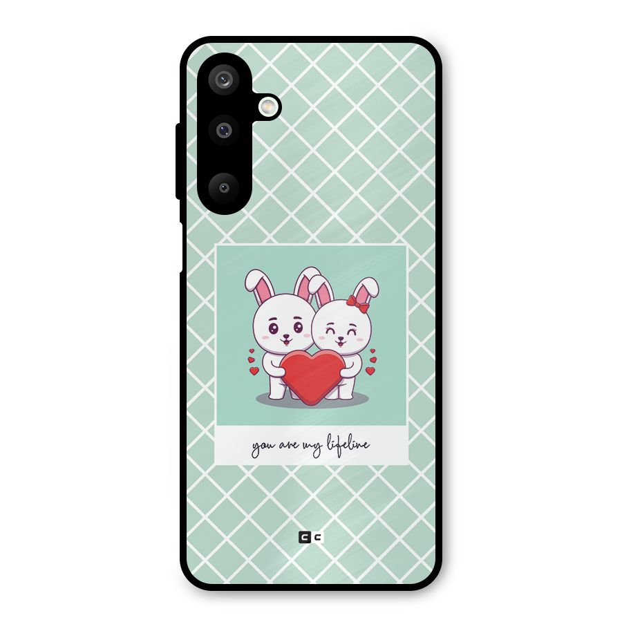 Love Lifeline Metal Back Case for Galaxy M16
